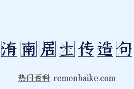 洧南居士传造句是什么意思的图片